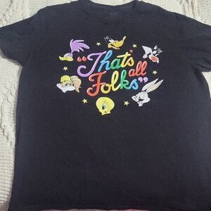 Black Looney Tunes Graphic T-Shirt